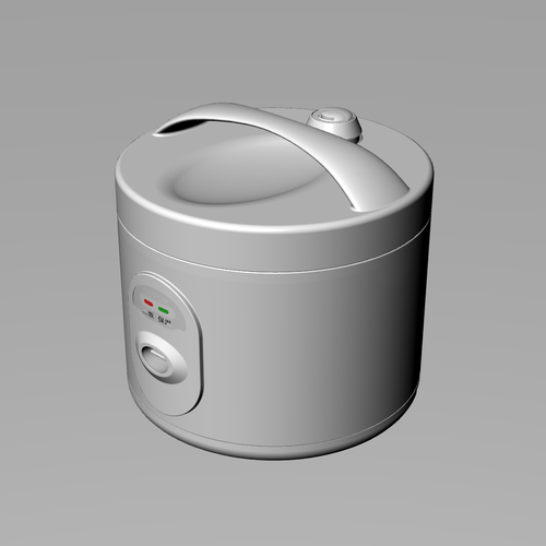 模型电饭锅电饭煲3d设计素材犀牛工业设计厨房产品用品设计素材